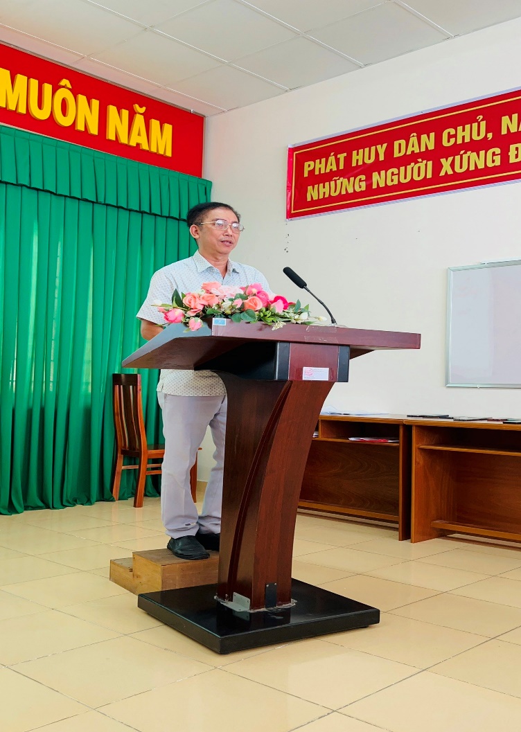 BS CKI. Trương Hữu Đức-Phó giám đốc phổ biến nội qui cuộc thi tay nghề năm 2022